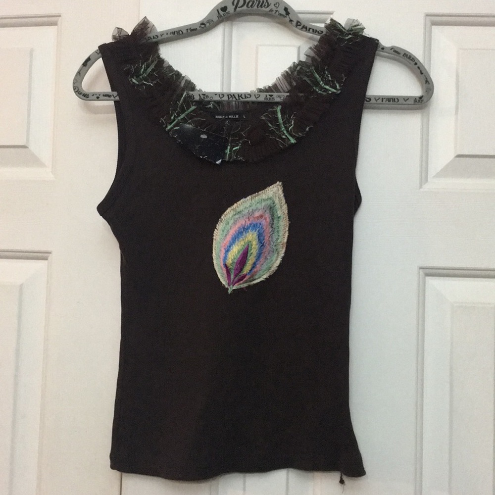 Nally & Millie L tank top New with partial tag